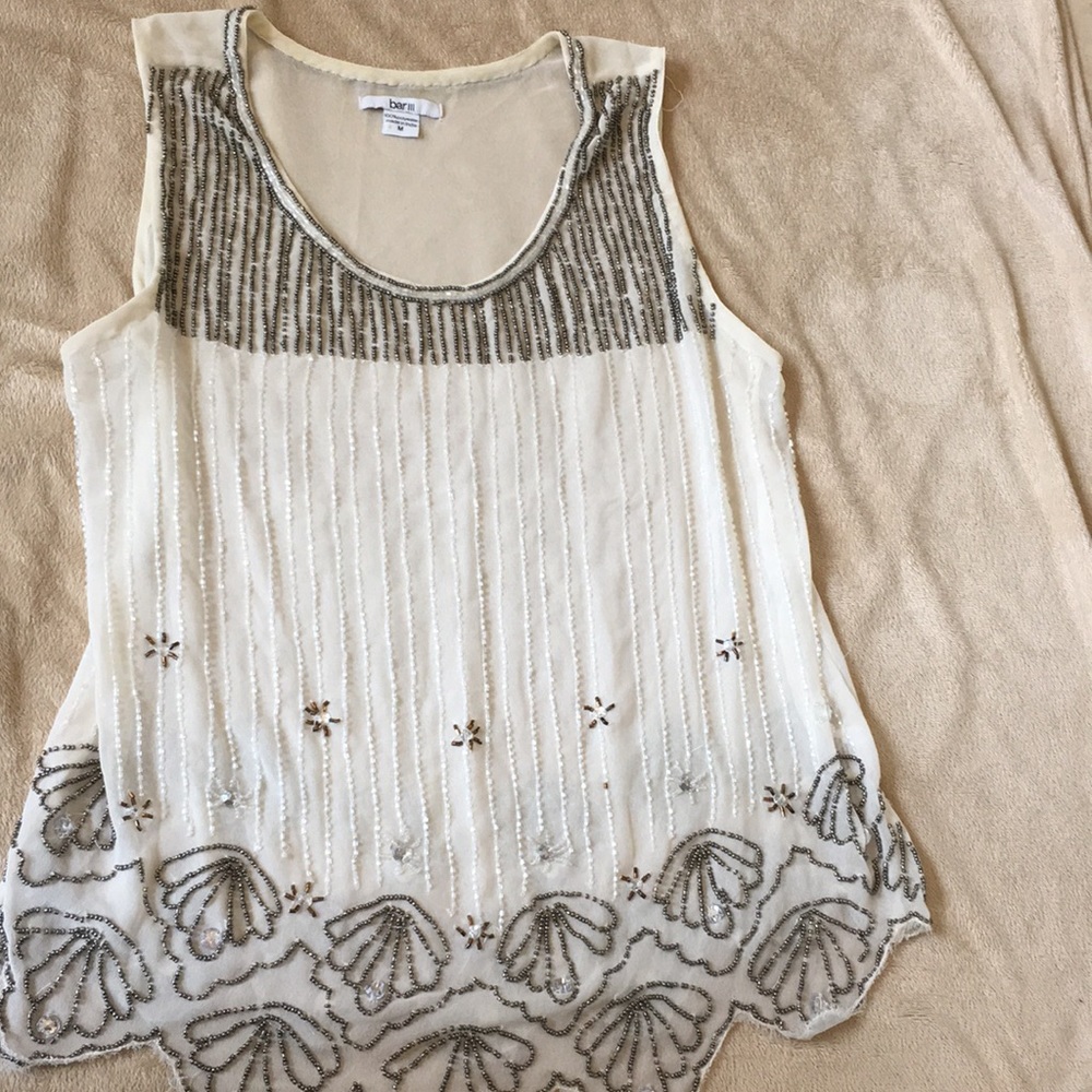 Beaded tank top